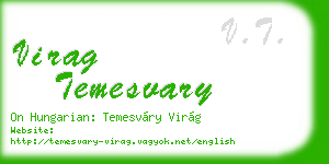virag temesvary business card