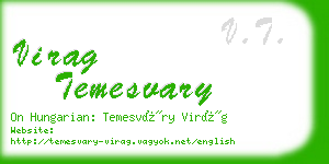 virag temesvary business card